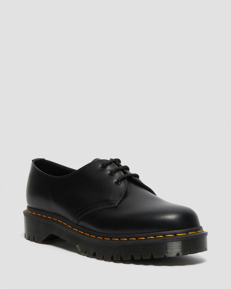 Black Women\'s Dr Martens 1461 Bex Smooth Leather Oxfords Shoes | CA 343ILH